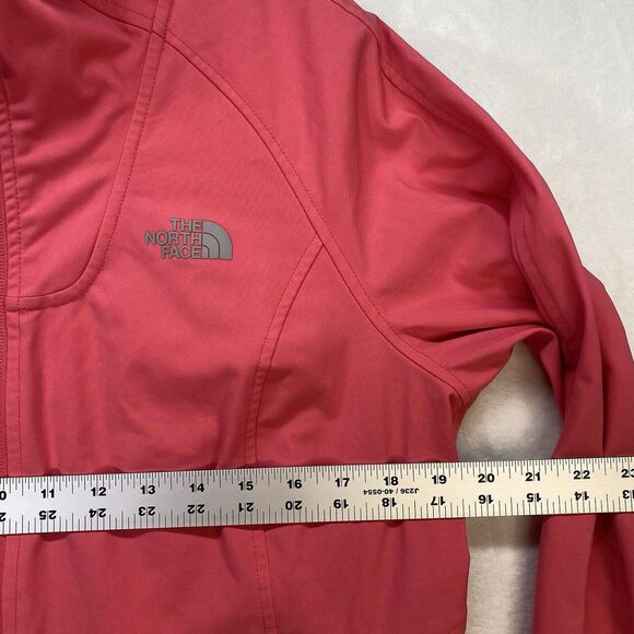 North Face Jacket Womens Large Windwall Pink Soft shell Light weight windbreaker - Picture 2 of 9